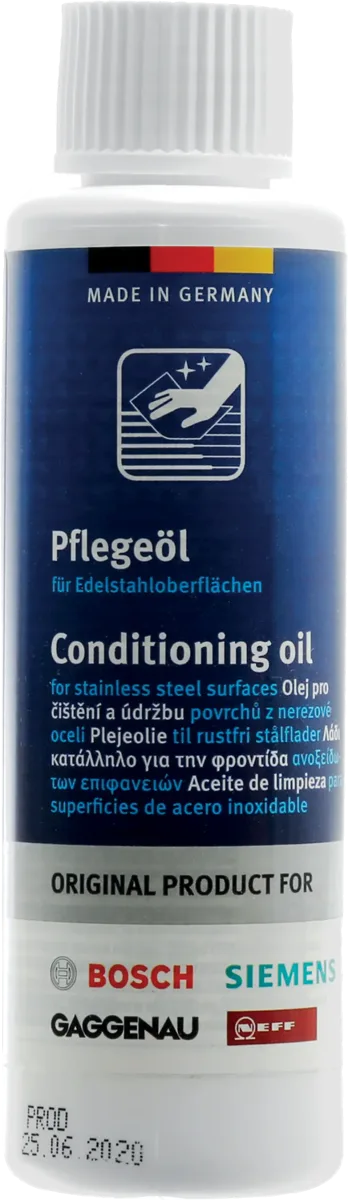 Bosch Paslanmaz Çelik Yüzeyler için Parlatıcı Bakım Yağı 00311945